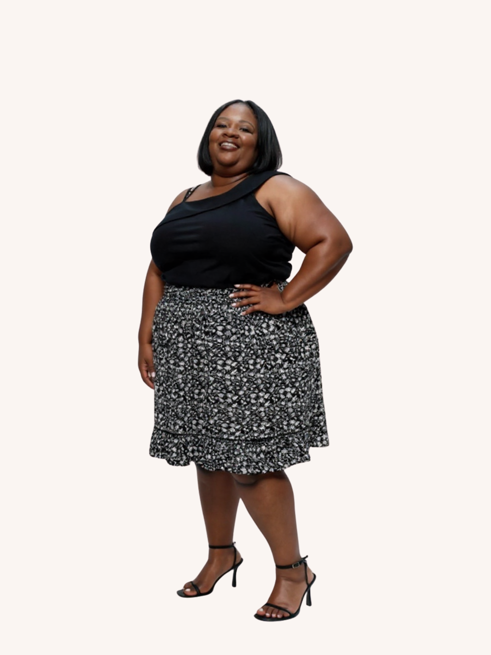 The Wandering Wave Top | Black