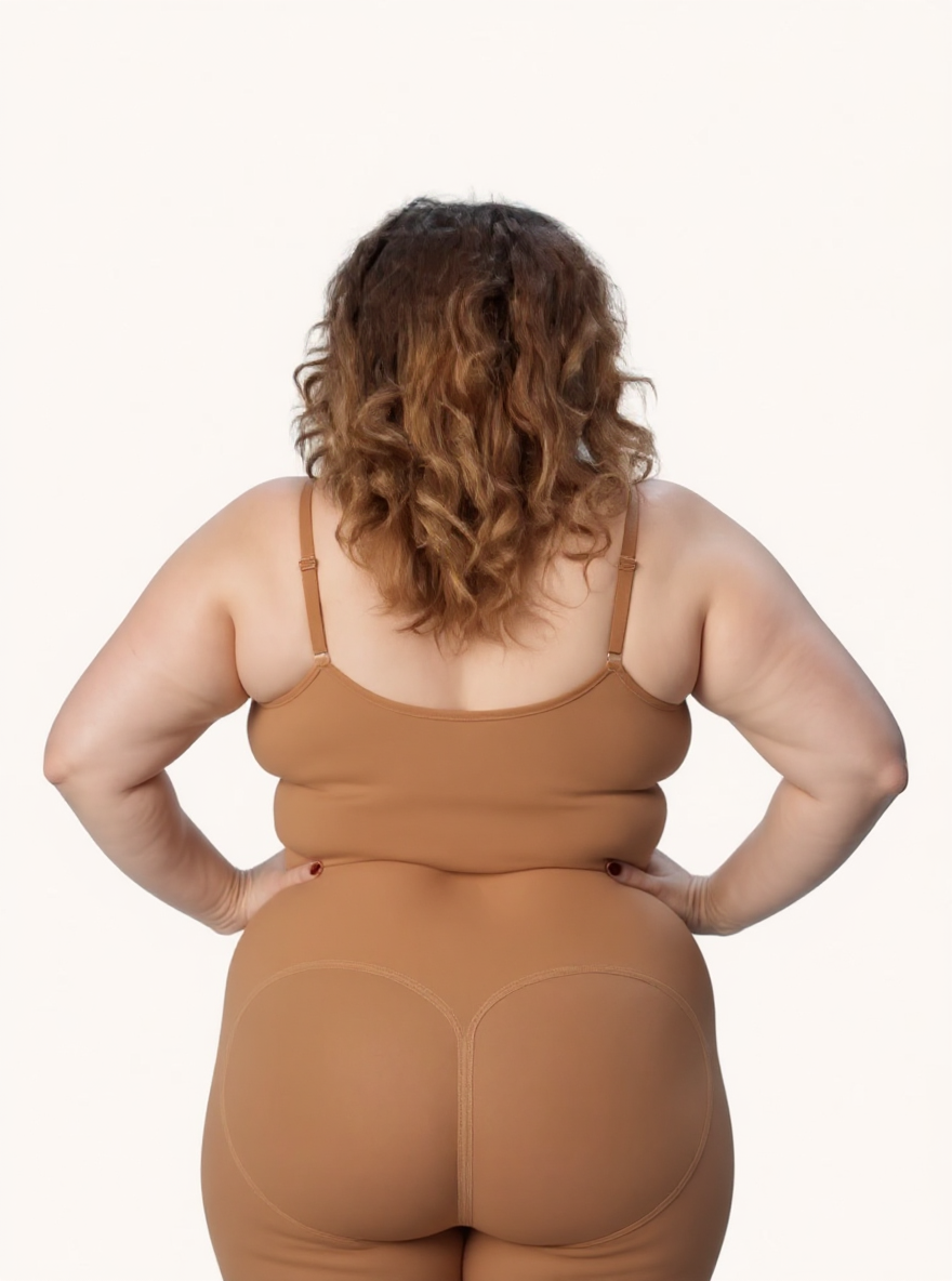 Mid-Thigh Shapewear Bodysuit | Maya Nude