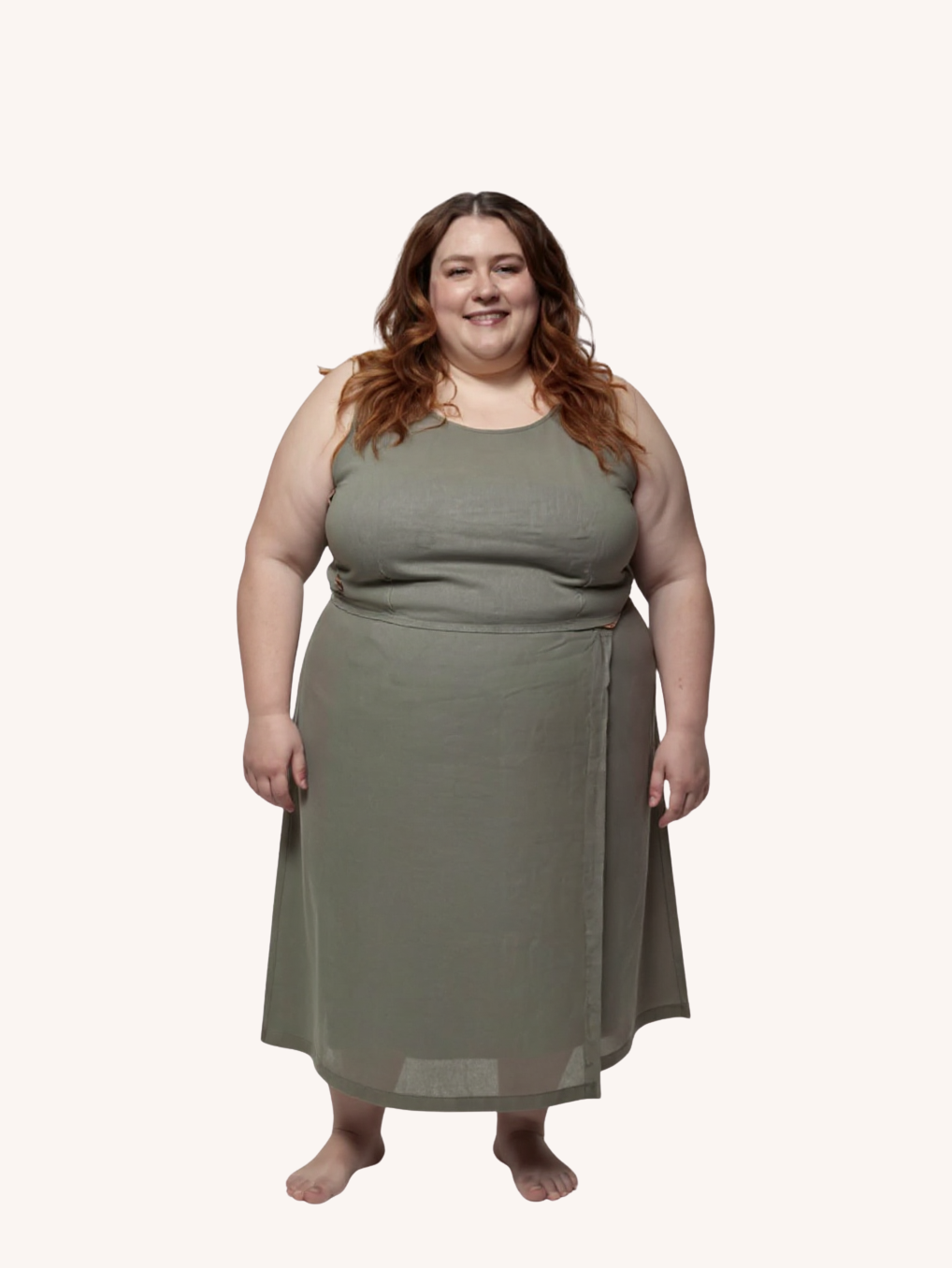 Boxy Crop Top | Dark Green