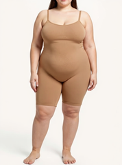 Mid-Thigh Shapewear Bodysuit | Maya Nude