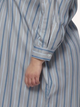 Mia Oversized Shirt Dress | Multi Stripe