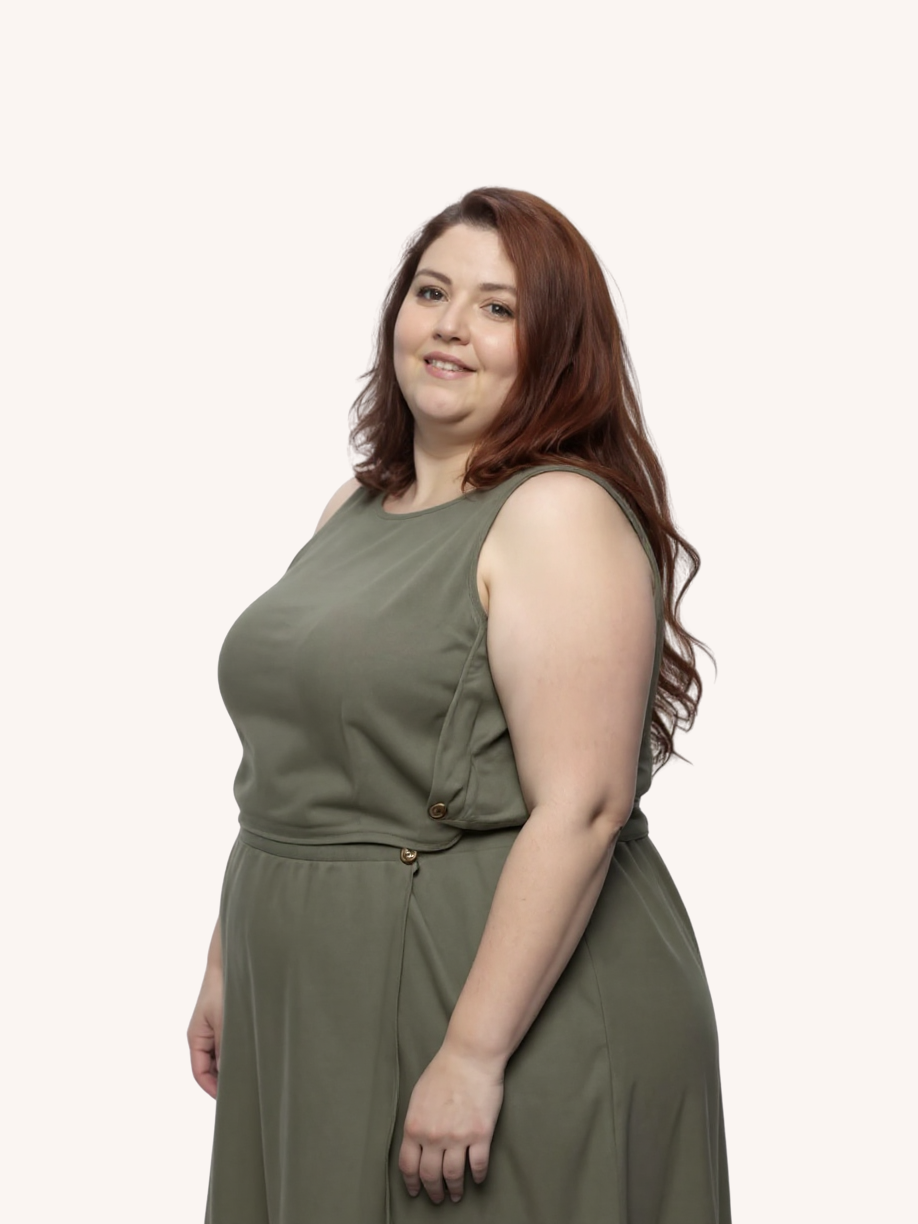 Boxy Crop Top | Dark Green