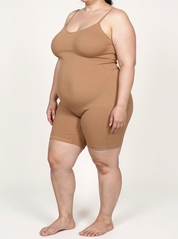 Mid-Thigh Shapewear Bodysuit | Maya Nude