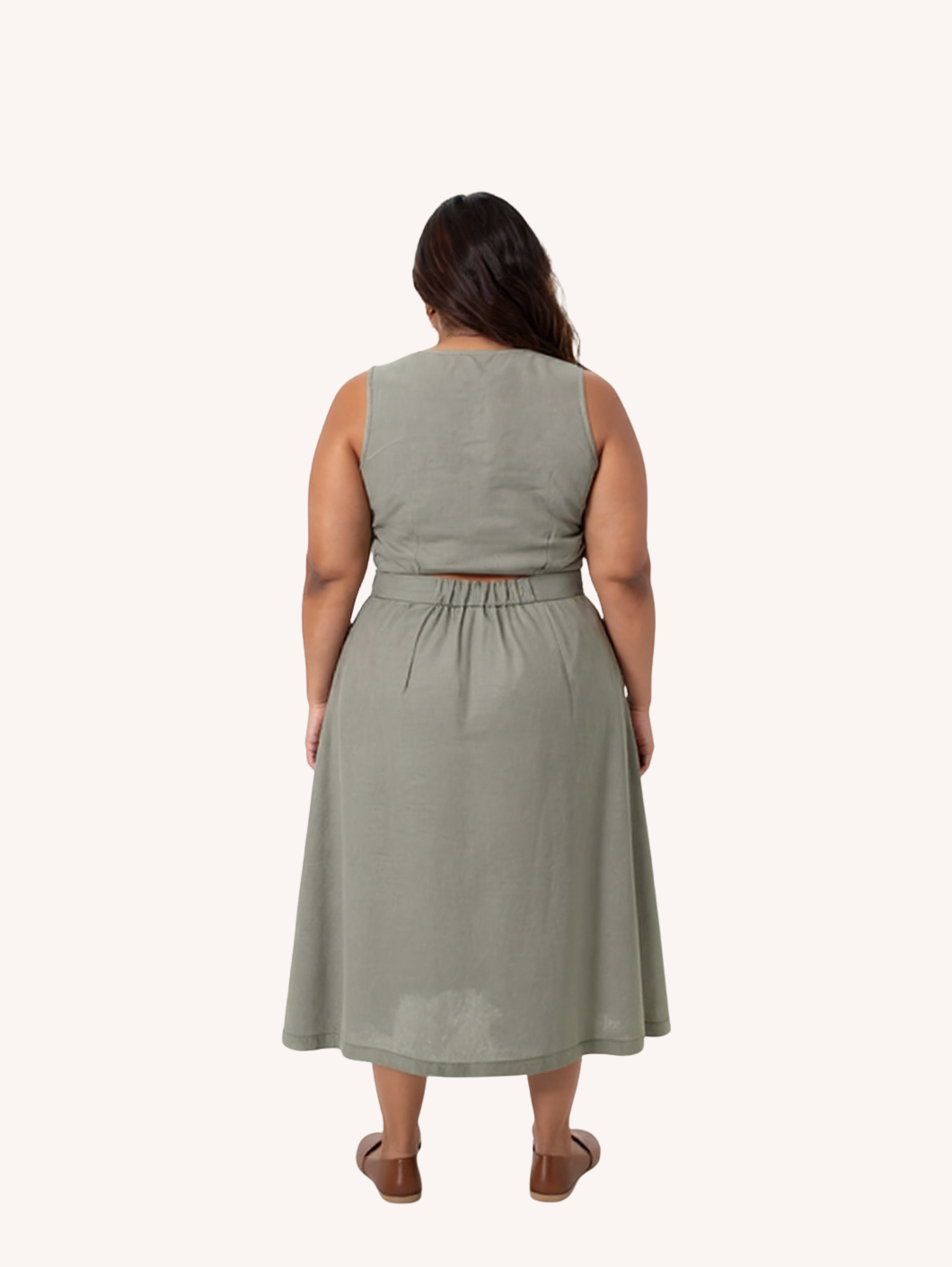 Boxy Crop Top | Dark Green