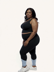 Bra-Free Waist Length Crop | Black