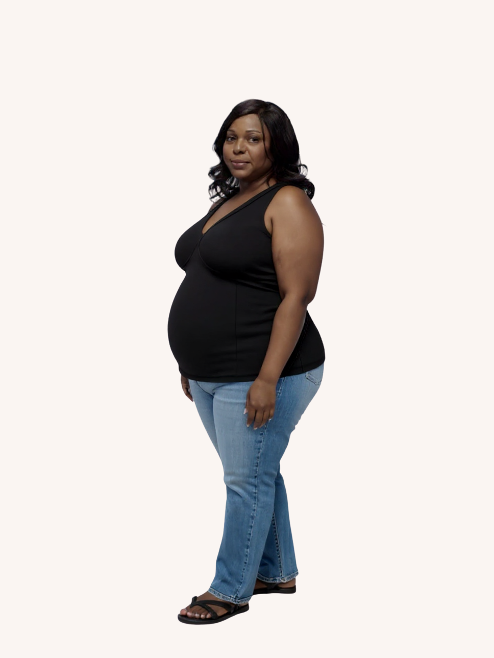 Full Support Bra-Free Top | Black