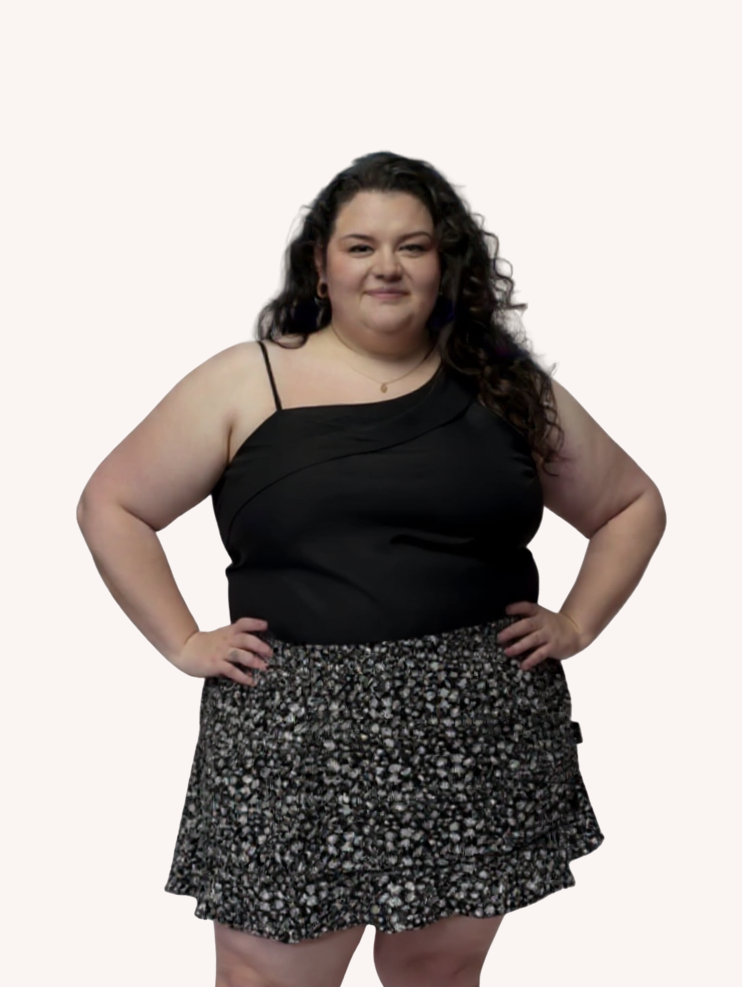 The Wandering Wave Top | Black