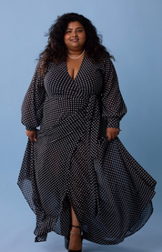 The Maxi Wrap Dress | New Polka Dot