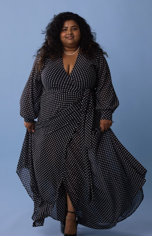 The Maxi Wrap Dress | New Polka Dot