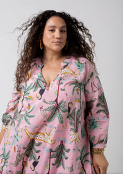 Denni Weekend Dress | Blush Palm