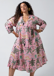 Denni Weekend Dress | Blush Palm