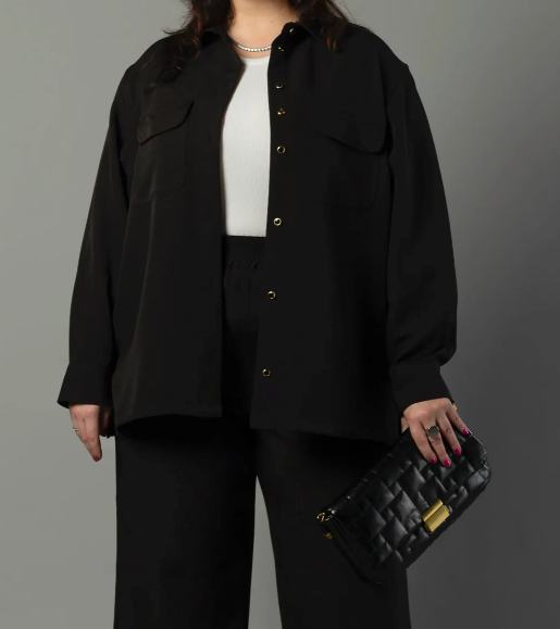 The Payton Two Pocket Shirt | Black