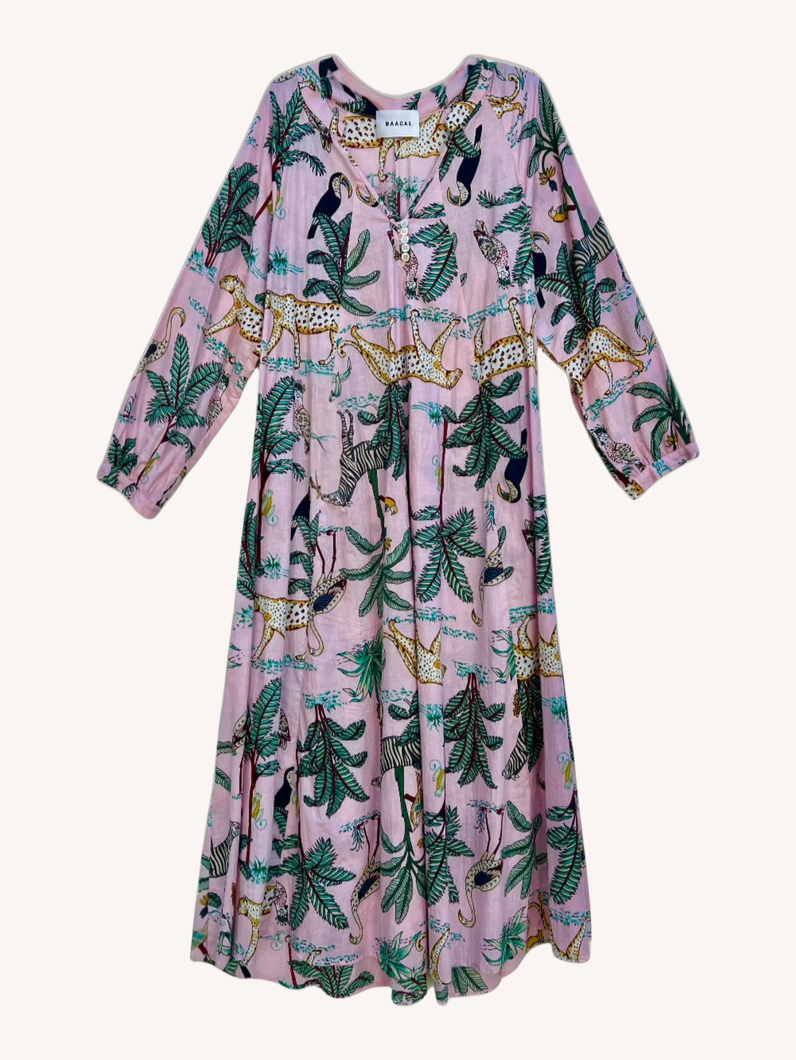 Denni Weekend Dress | Blush Palm