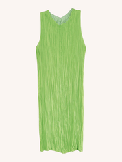 Jaya Pleated Dress | Reversible Lime/Sage Green