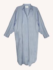 Mia Oversized Shirt Dress | Light Blue