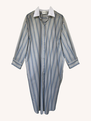 Mia Oversized Shirt Dress | Multi Stripe