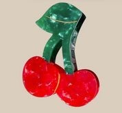 Hand-painted Claw Hair Clip | Cherry Fruit