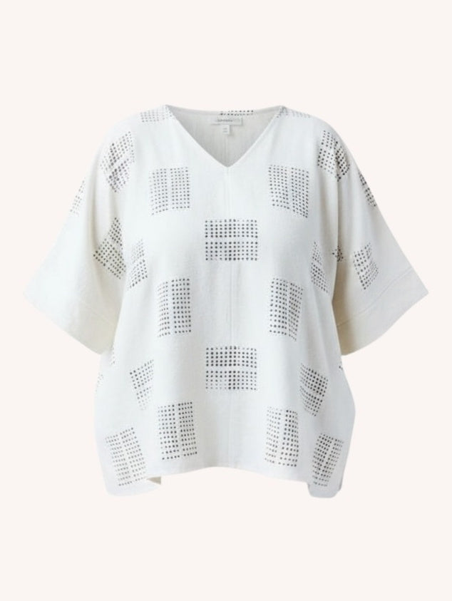 Hanna Top | Block Printed Silk