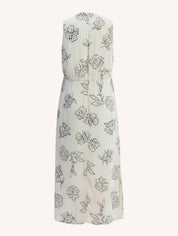 Front Twist Maxi dress | Black Florals