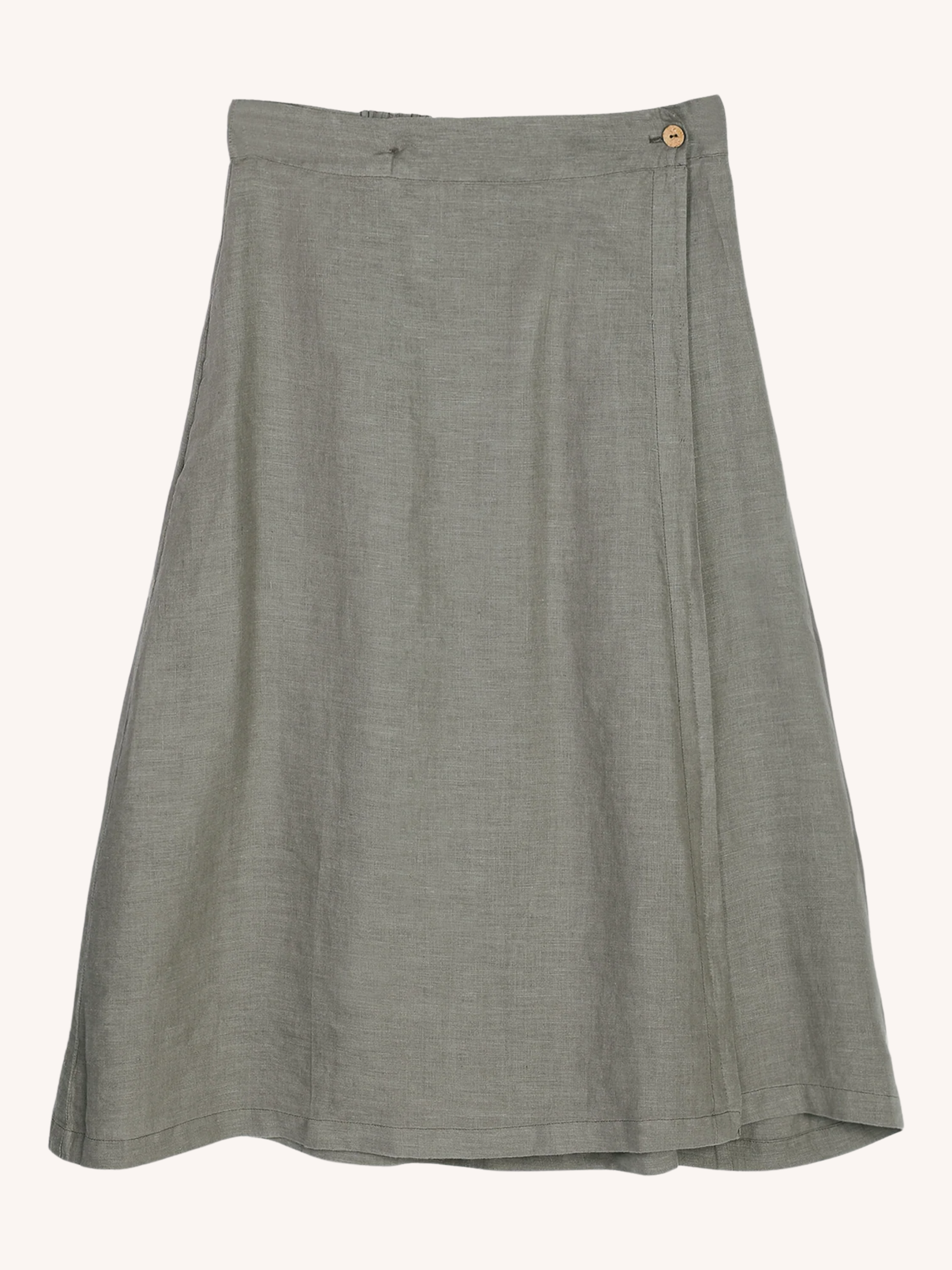 Overlap Midi Skirt | Dark Green