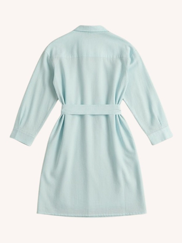 Short Tie Waist Dress | Summer Blue