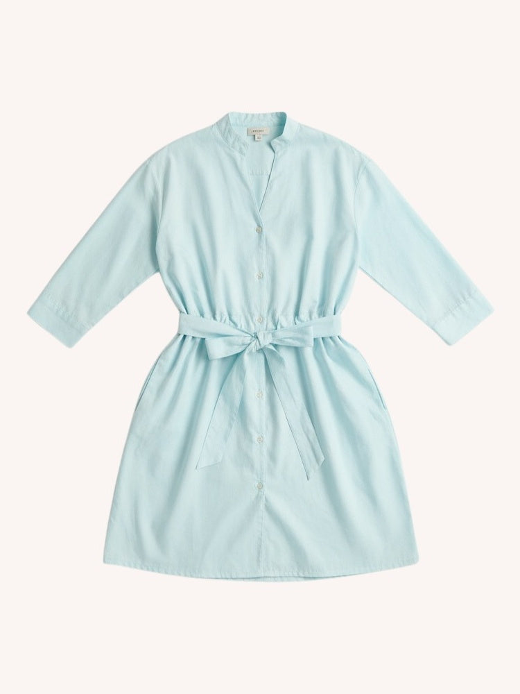 Short Tie Waist Dress | Summer Blue