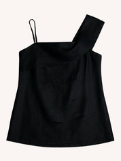 The Wandering Wave Top | Black